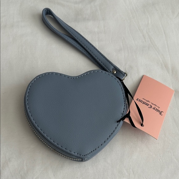 Juicy Couture Quilted Blue Heart Wristlet - Picture 2 of 5